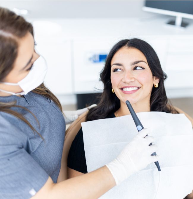 millburn dental care patient smiling